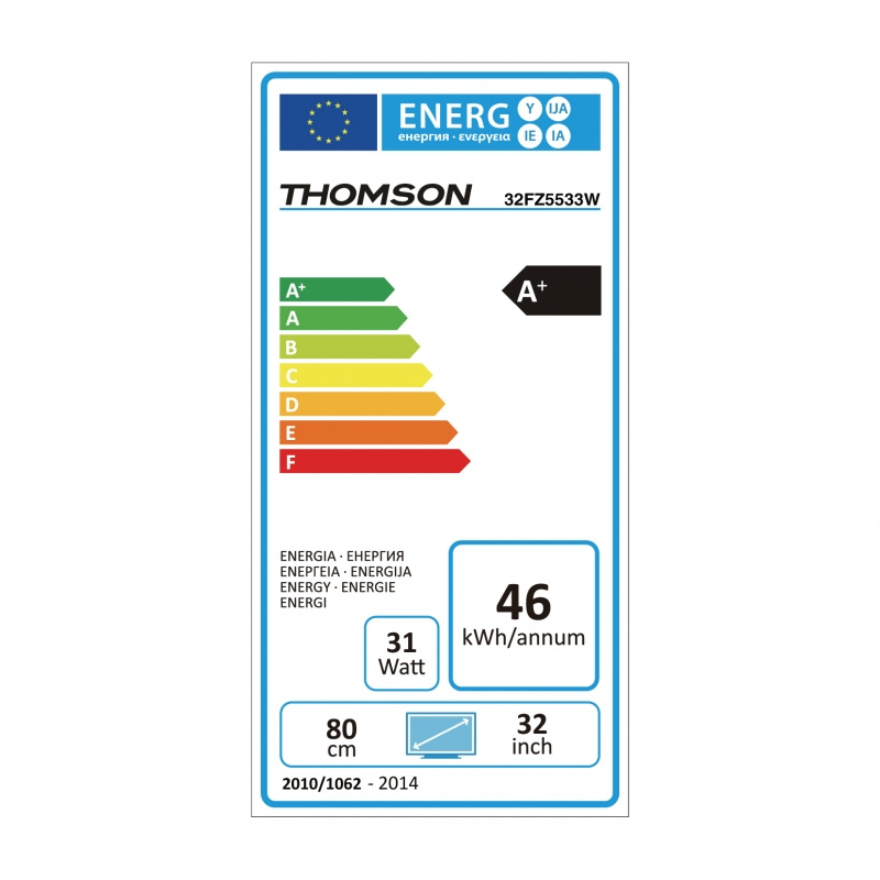 Thomson 32FZ5534 - 32 Tums Smart TV Vit