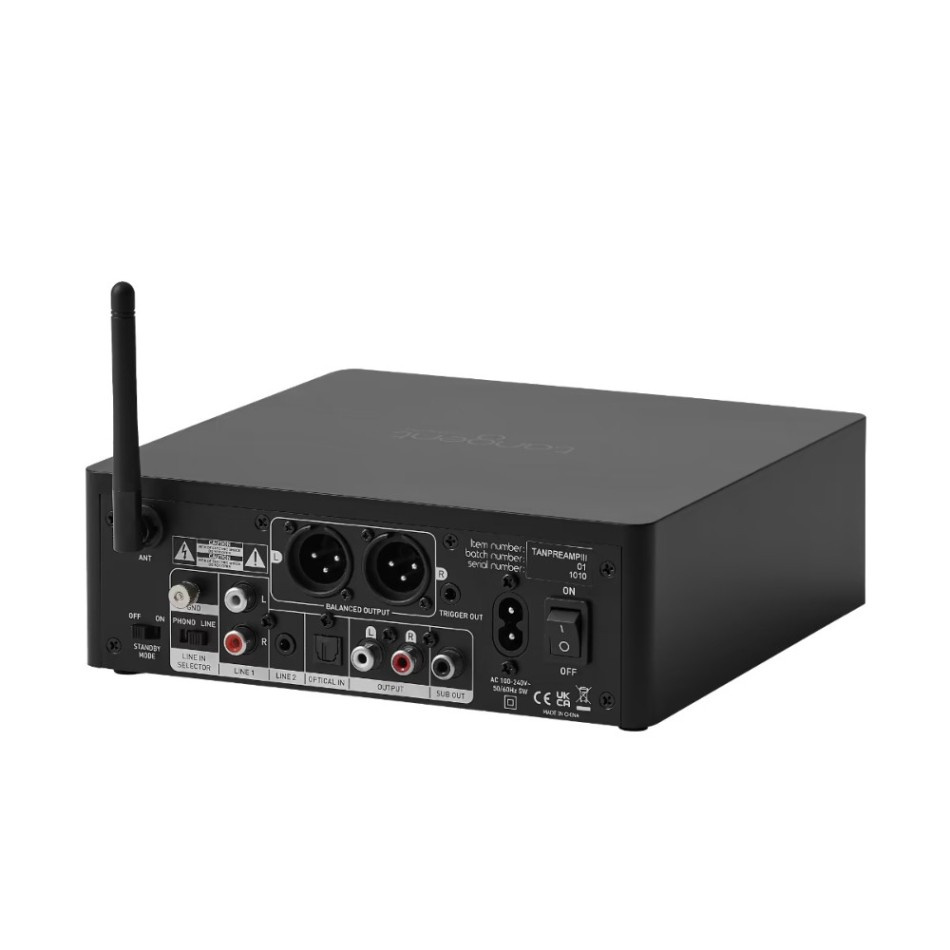 Tangent PreAmp III stereovahvistin Bluetoothilla, DAC:lla ja RIAA:lla