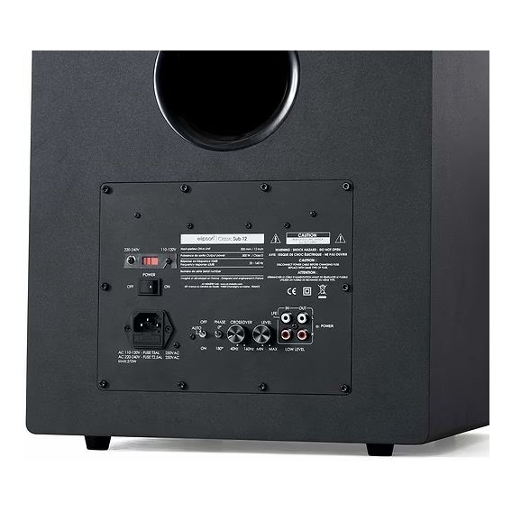 Elipson Classic Sub 12, aktiivinen subwoofer, musta
