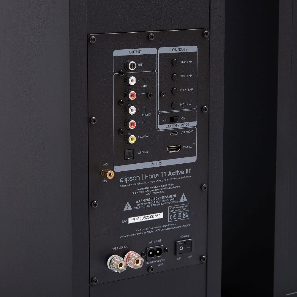 Elipson Horus 11F BT HDMI Musta/Hiili, pari