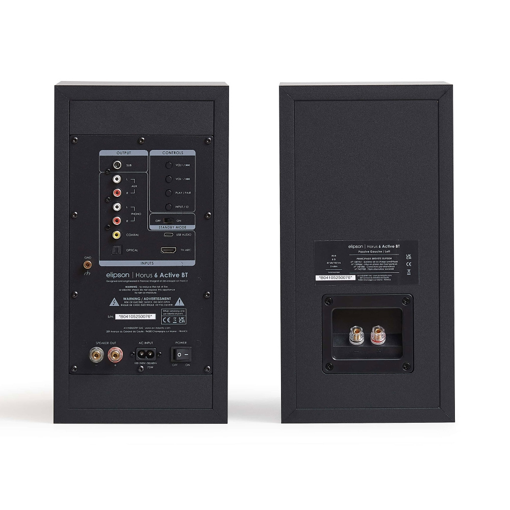 Elipson Horus 6 Active BT Musta/Hiili, pari