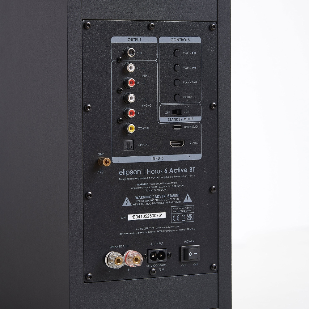 Elipson Horus 6 Active BT Musta/Hiili, pari