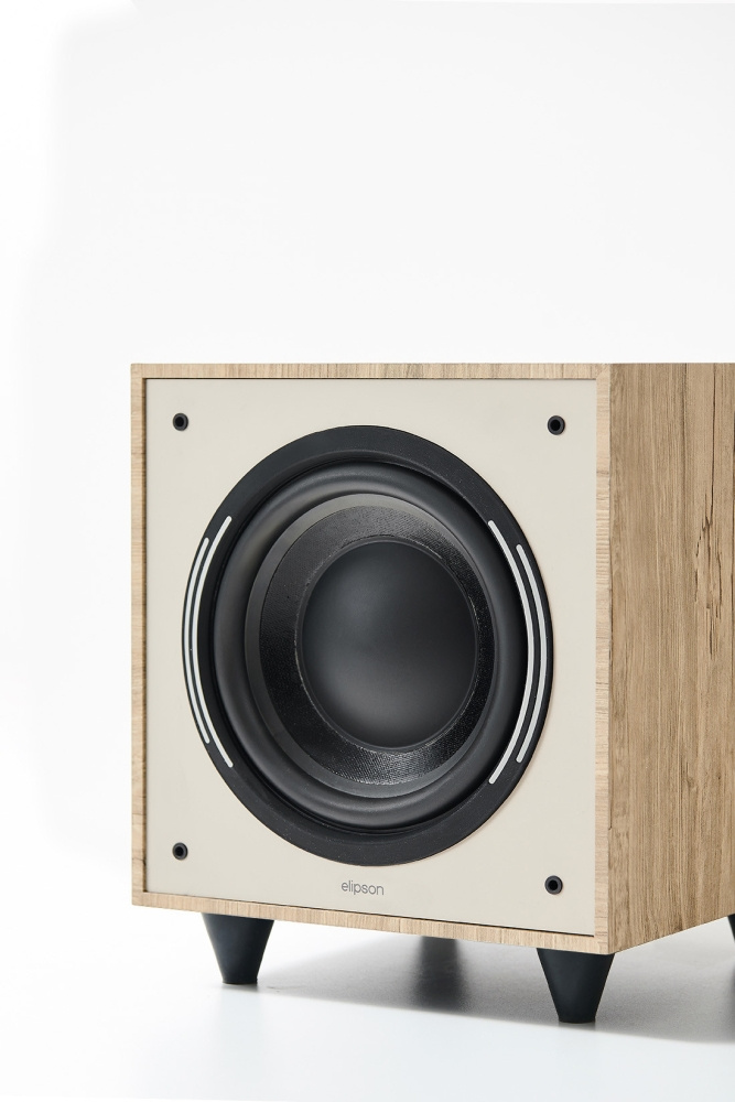 Elipson Horus 8S Vaalea puu/Beige, aktiivisubwoofer
