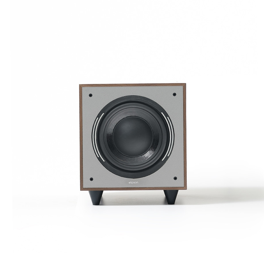 Elipson Horus 8S Pähkinäpuu/Tummanharmaa, aktiivinen subwoofer