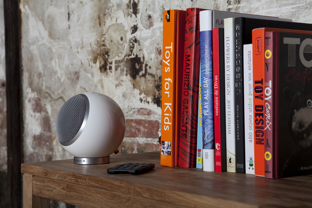 Elipson Planet M klothögtalare, vitt par