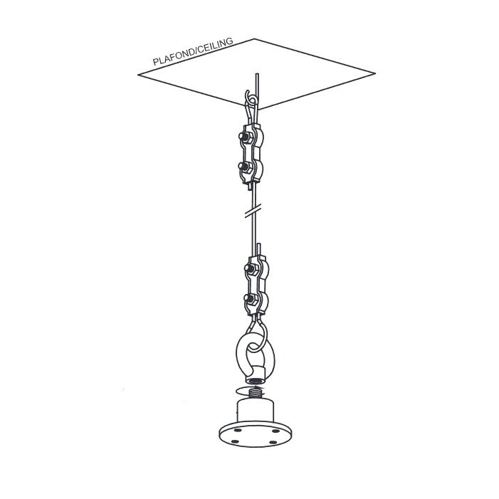 Elipson Planet W35 kattokannatin, kappale