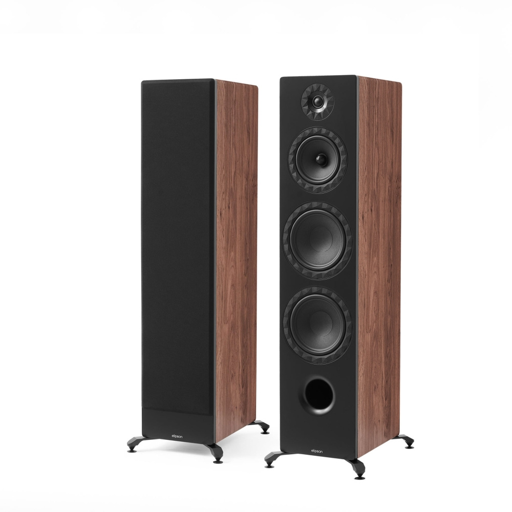 Elipson Prestige Facet II 24F lattiakaiutin, saksanpähkinä pari