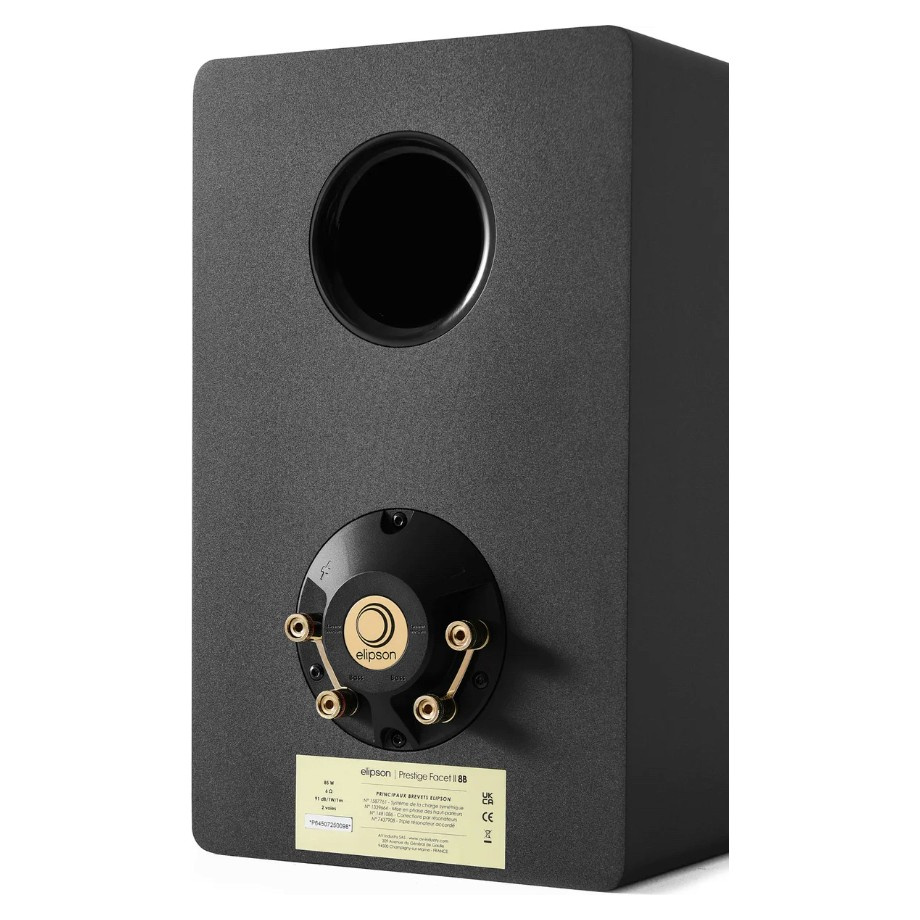 Elipson Prestige Facet II 8B jalustakaiuttimet, mattamusta/kulta pari