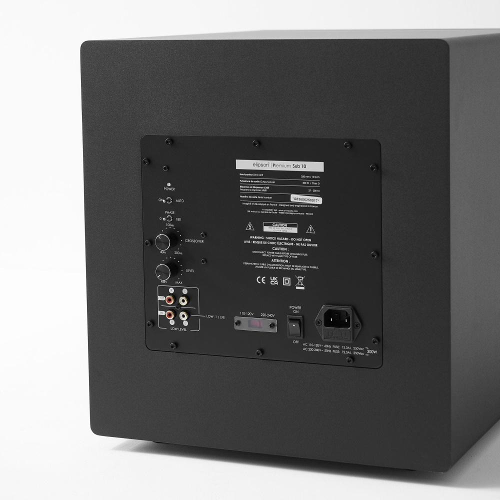 Elipson Premium Sub 10, musta