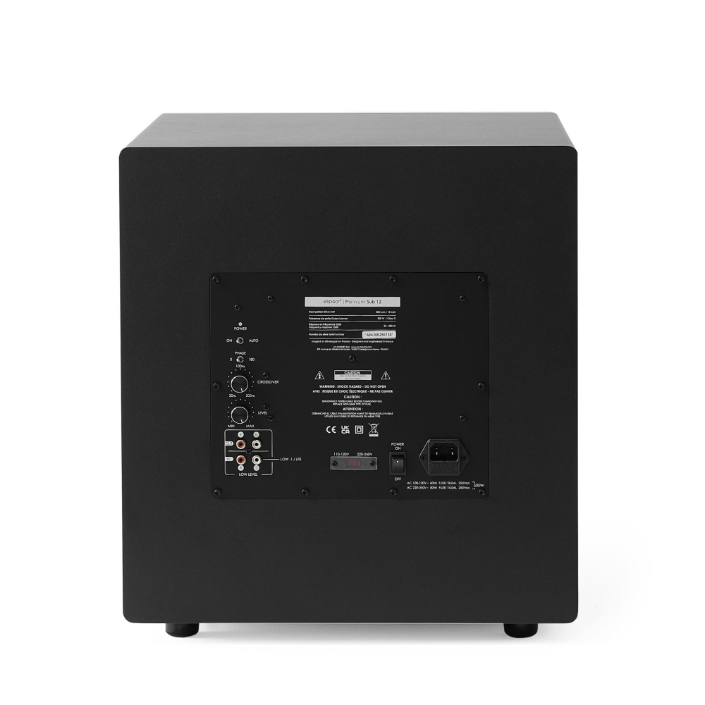 Elipson Premium Sub 12, musta