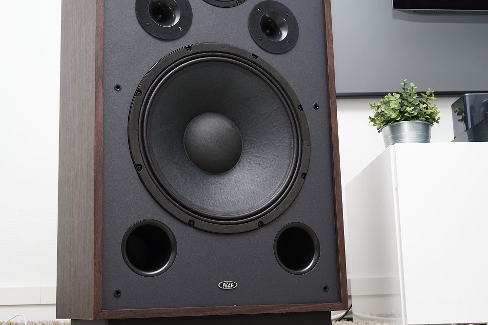 Eltax Vintage PWR 1959 lattia­kaiuttimet, pähkinä