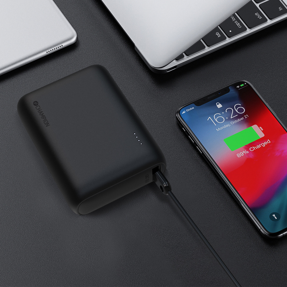 Champion PowerBank 10.000 mAh, 22.5W PD
