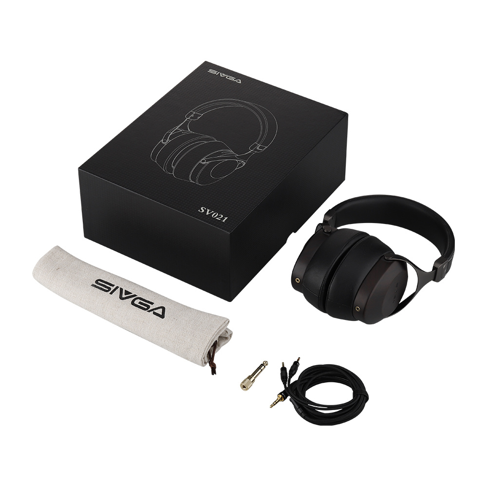 Sivga Robin SV021 slutna over-ear hi-fi-hörlurar, svart