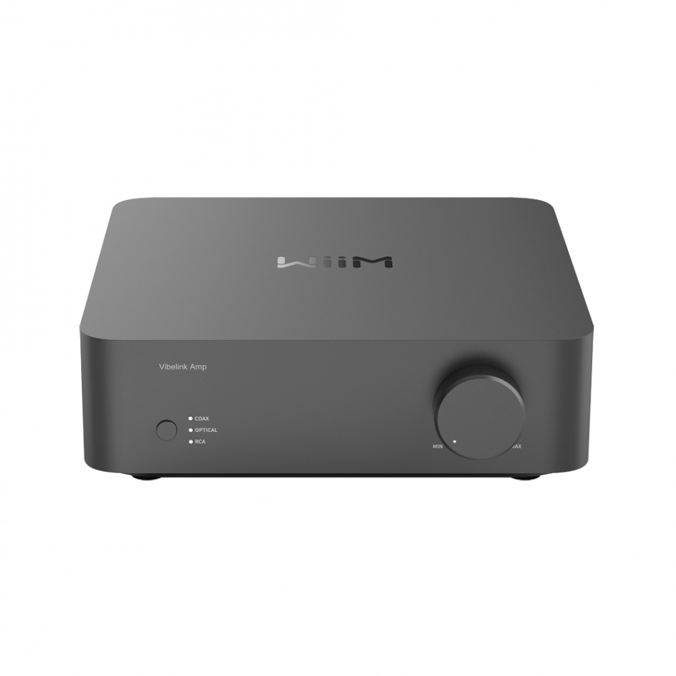 WiiM Vibelink Amp stereovahvistin DAC:lla, Space Gray