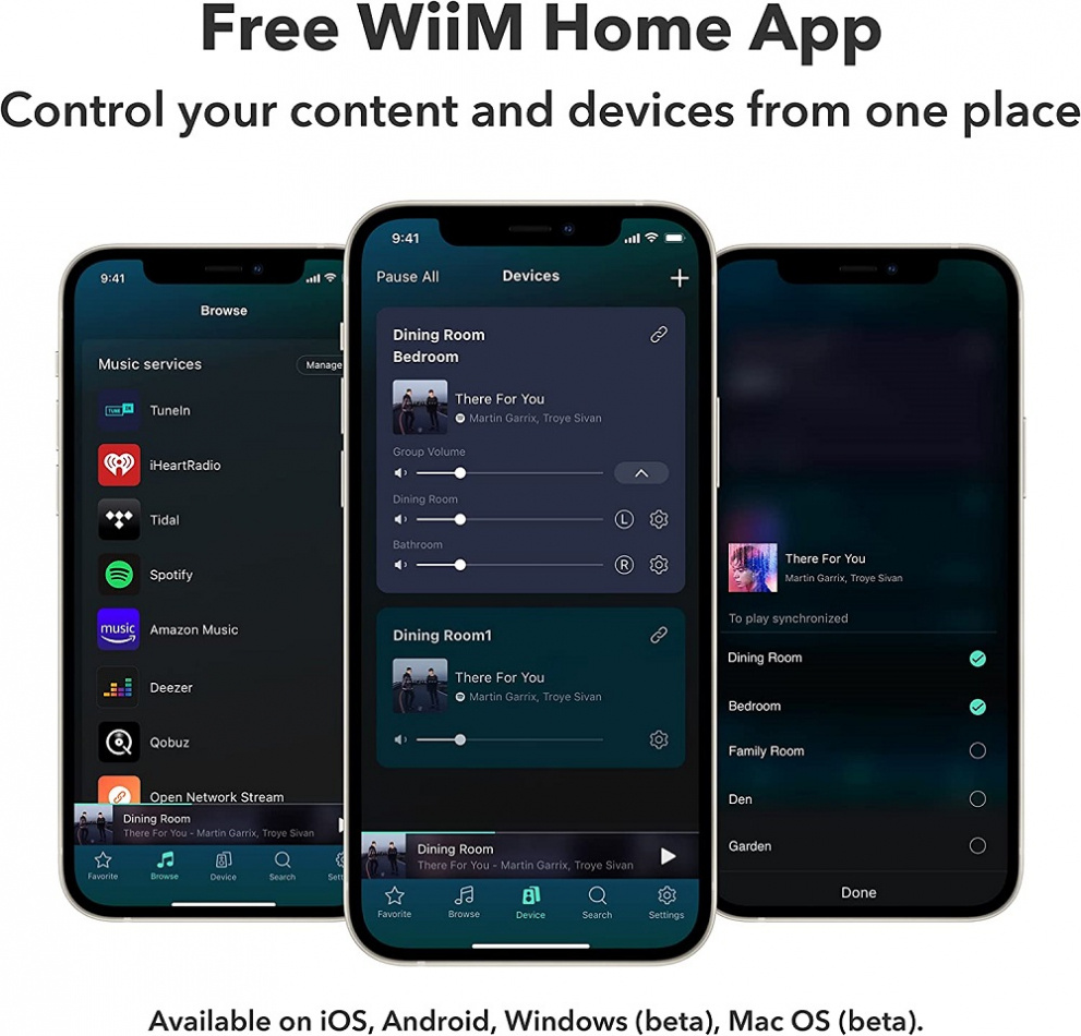 WiiM Pro, langaton verkkovirtalähetin Tidal Connectin, Chromecastin ja AirPlay 2:n kanssa