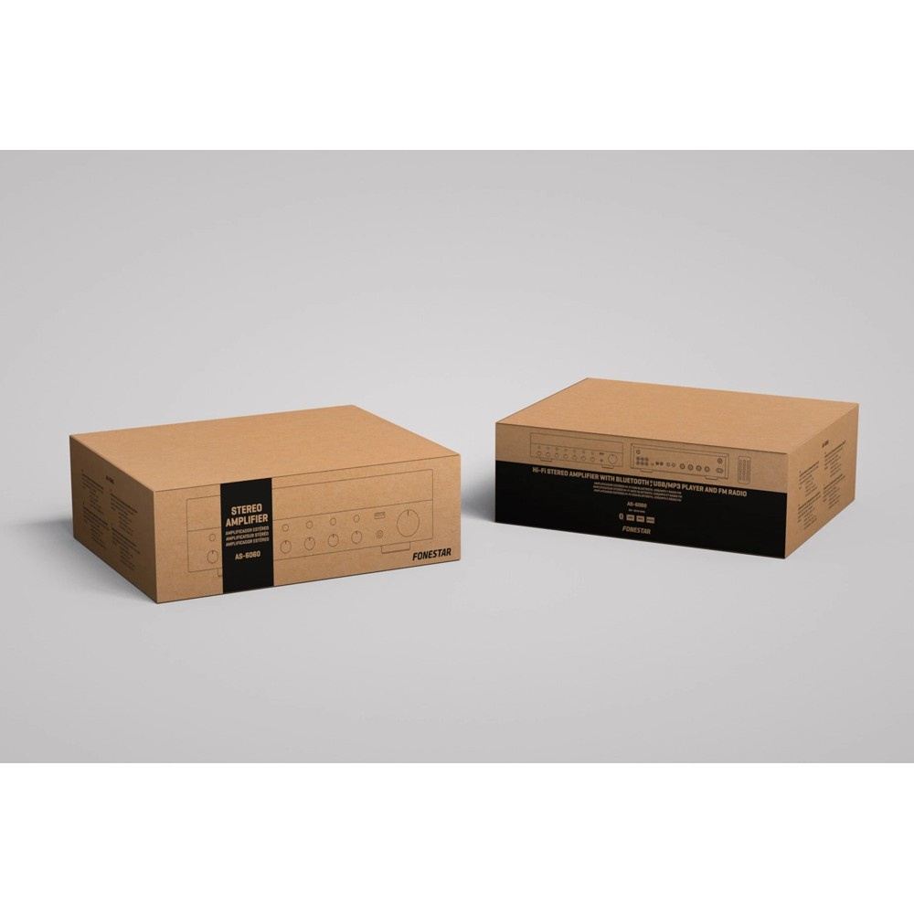 Fonestar AS-6060, stereovahvistin Bluetoothilla ja mikrofonituloilla