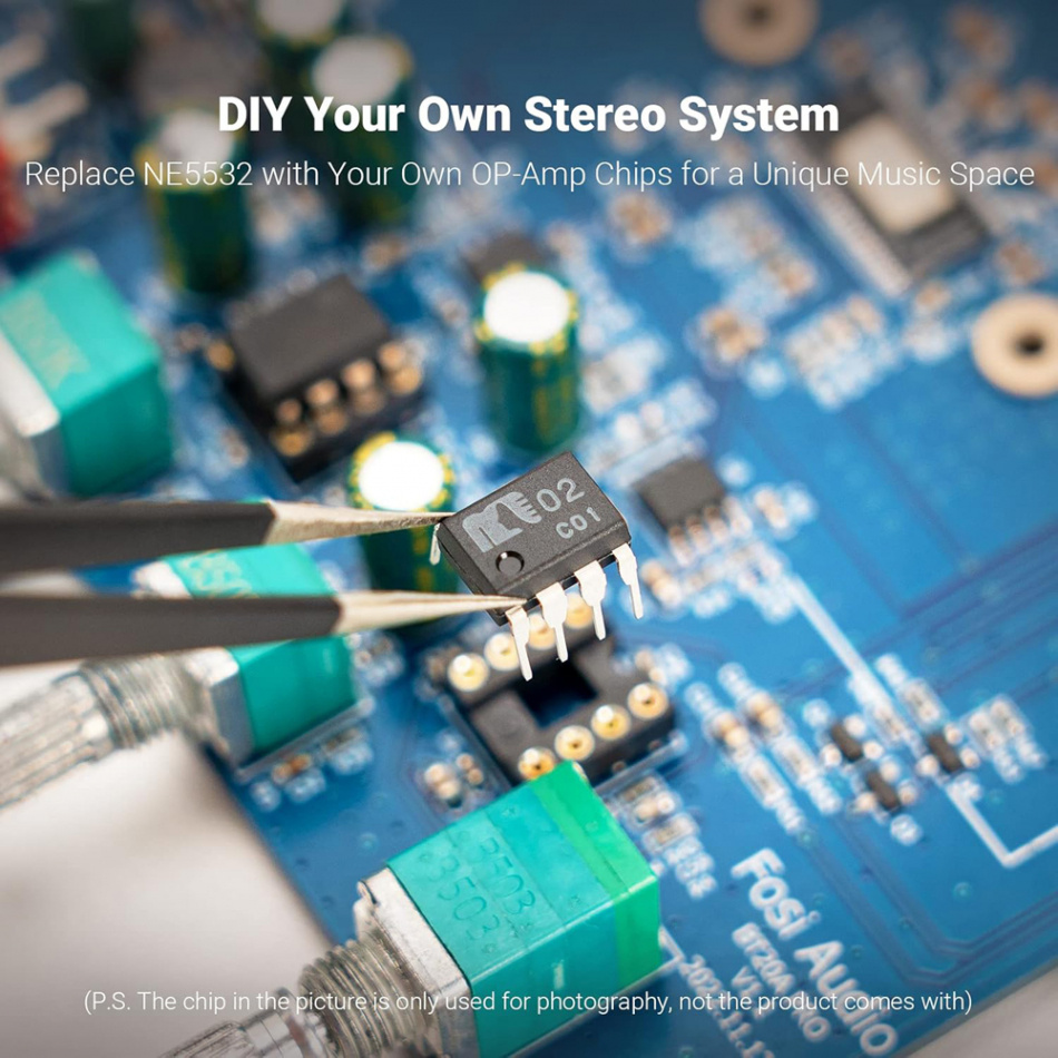 Fosi Audio BT20A PRO stereovahvistin Bluetoothilla & 32V virtalähteellä