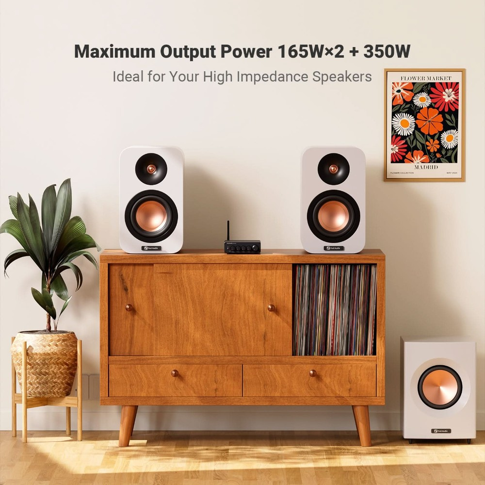 Fosi Audio BT30D, stereovahvistin Bluetoothilla & 32V virtalähteellä