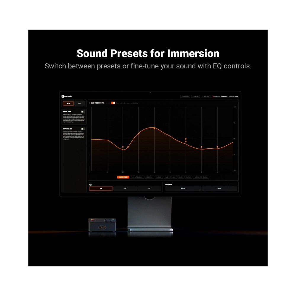 Fosi Audio C3 -pelikuulokevahvistin DAC:lla