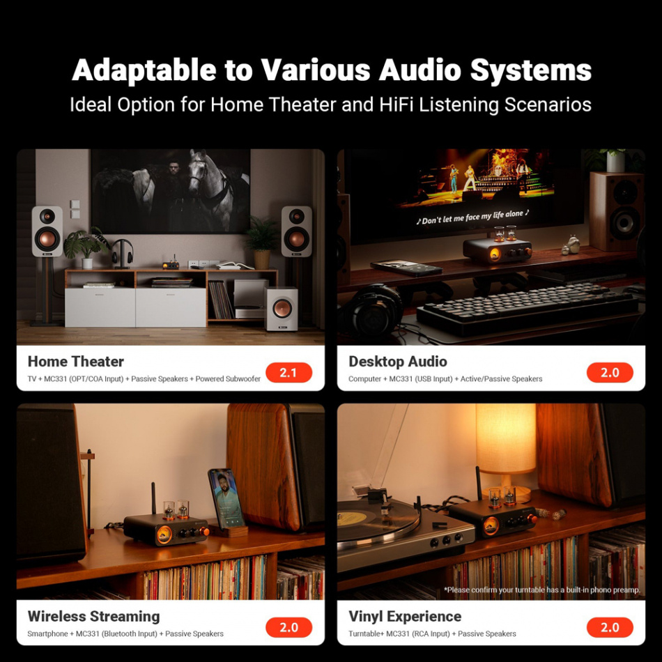 Fosi Audio MC331 putkivahvistin