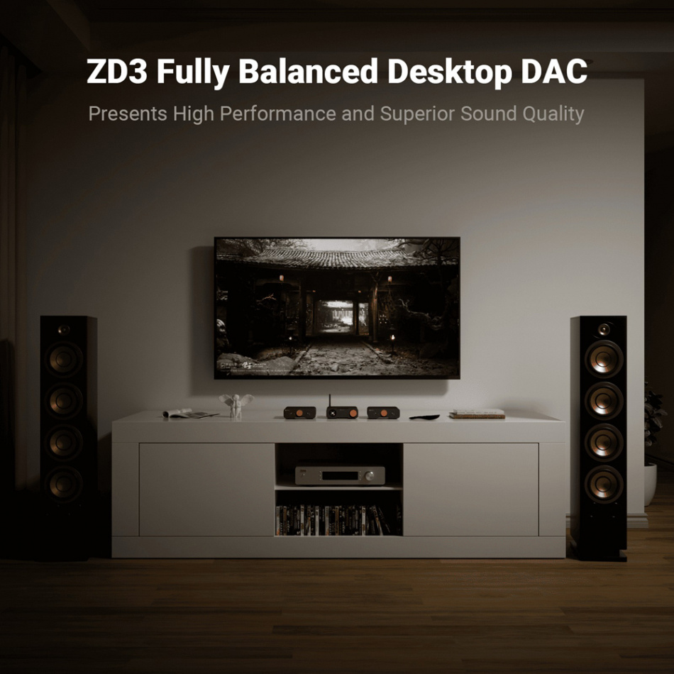Fosi Audio ZD3 DAC Bluetoothilla & HDMI ARC:lla