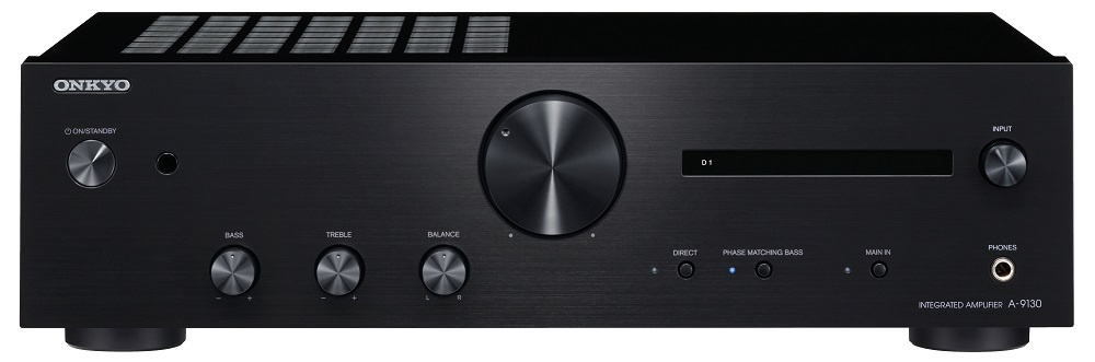 Onkyo A-9130 stereoförstärkare med DAC, svart
