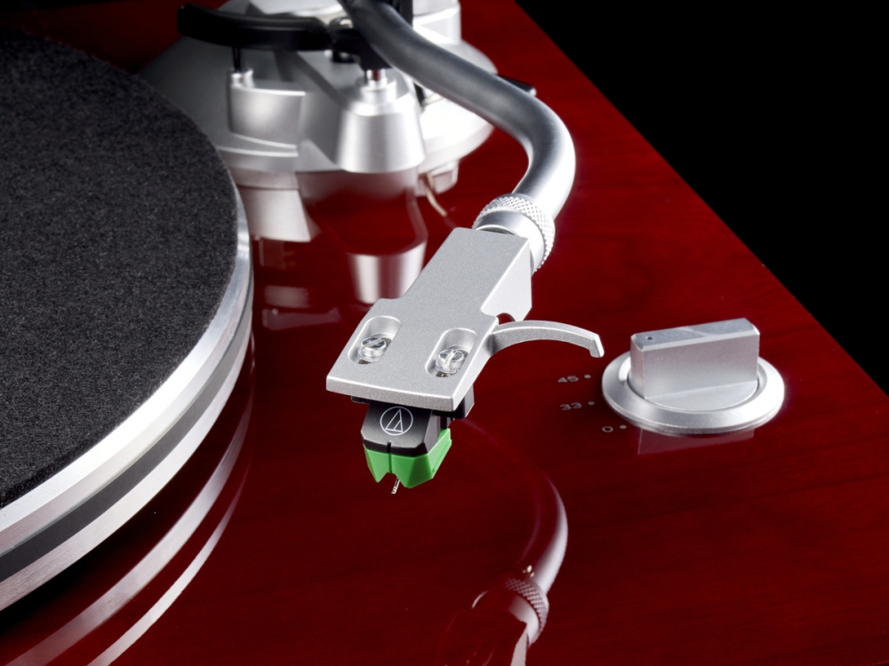 Teac TN-3B skivspelare med RIAA & USB ut, körsbär