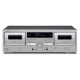 Teac W-1200 kaksoiskasettidekki digitointitoiminnolla, hopea Teac W-1200 kaksoiskasettidekki digitointitoiminnolla, hopea