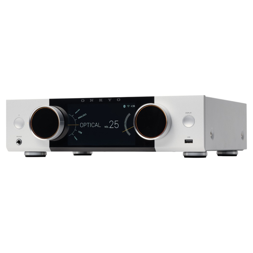 Onkyo Muse Y-50 striimaava vahvistin, hopea