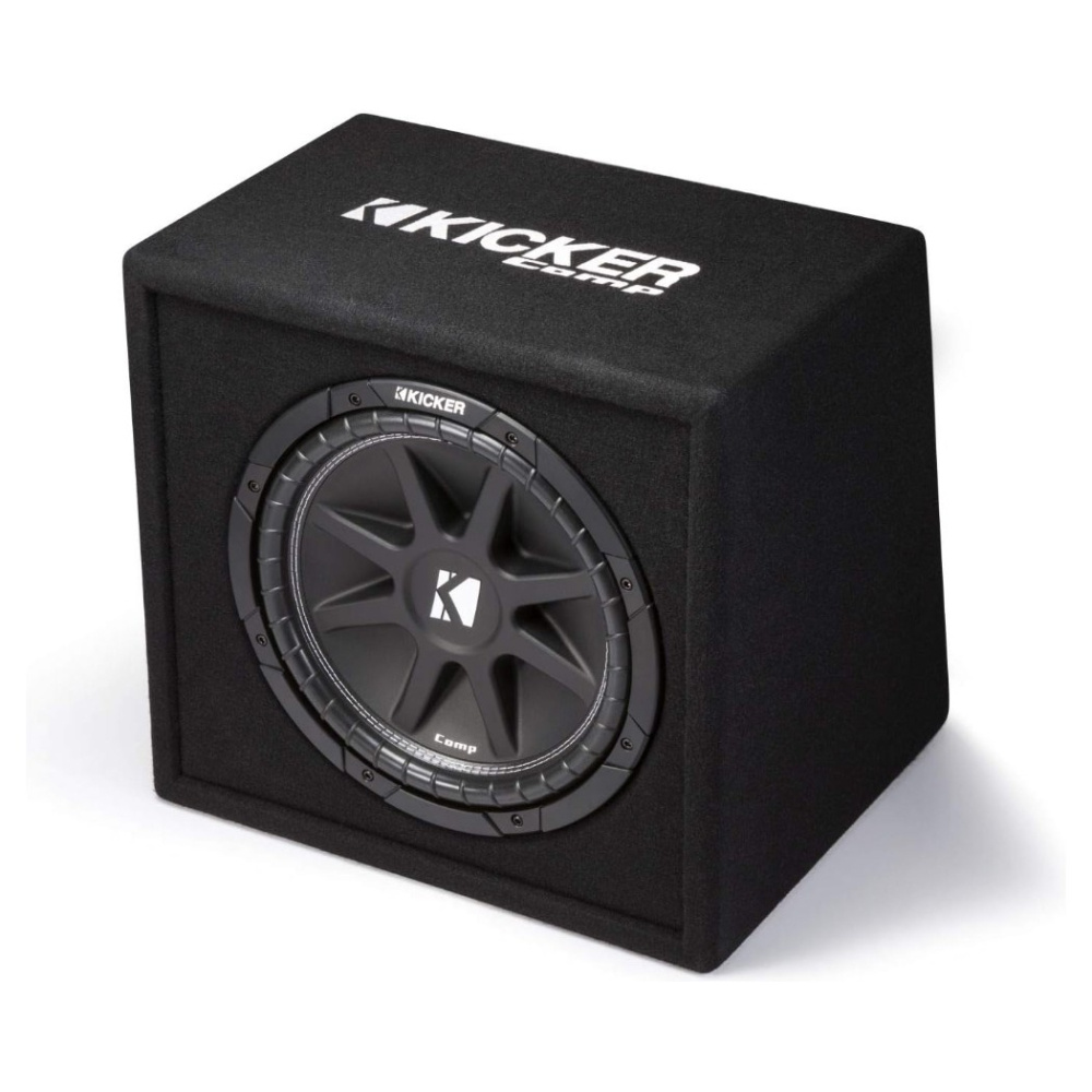 Kicker KickPack KKP212, bassopaketti portatulla 12 tuuman subwooferkotelolla, vahvistimella ja kaapelisarjalla
