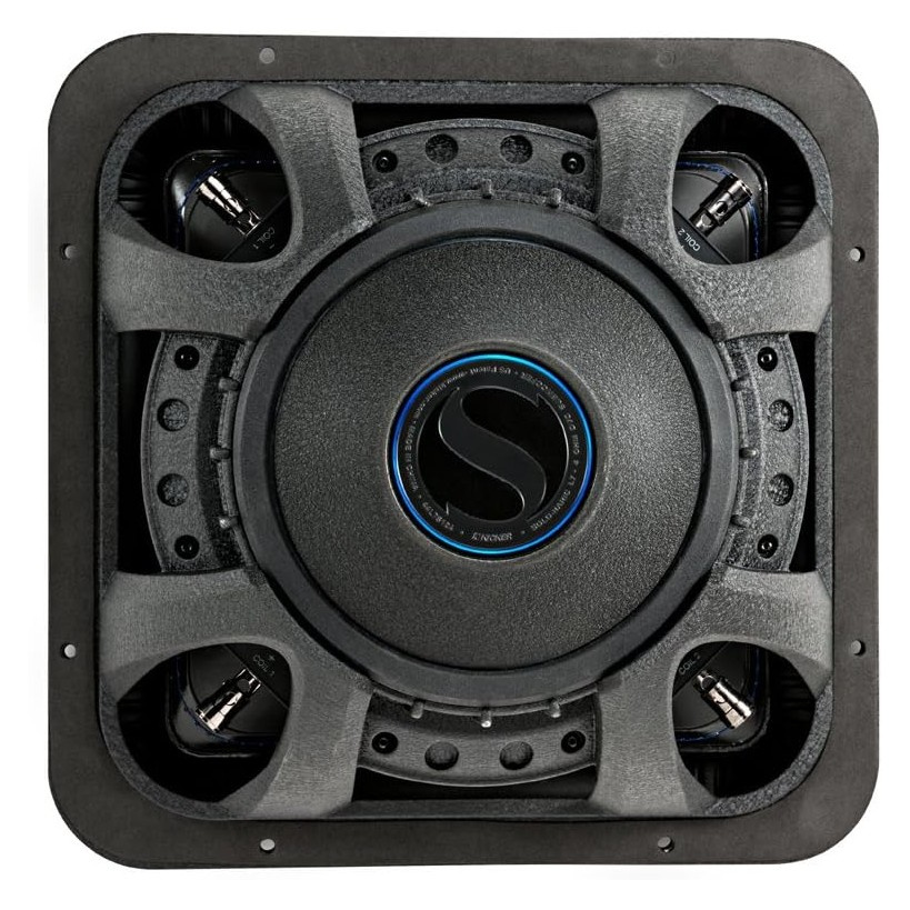 Kicker Solo-Baric L7S122, neliömäinen 12 tuuman bassoelementti, 2 × 2 ohmia
