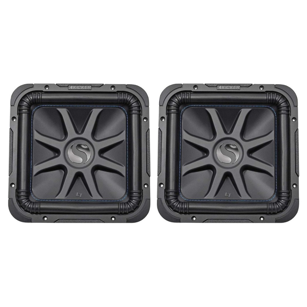 Kicker Solo-Baric L7S124, nelikulmainen 12 tuuman bassoelementti, 2x4 ohmia