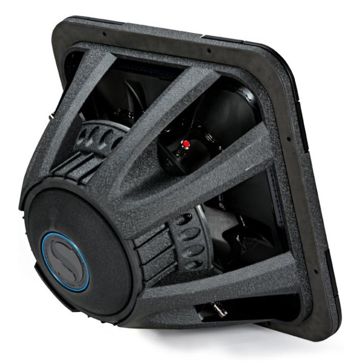Kicker Solo-Baric L7S154, neliönmuotoinen 15 tuuman subwoofer-elementti, 2 x 4 ohmia