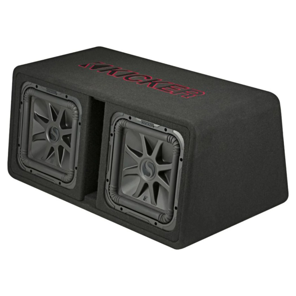 Kicker Solo-Baric DL7R122, 2 x 12 tuumaa subwooferkotelo, 2 ohmia