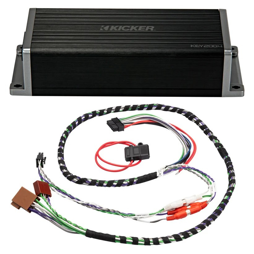 Kicker KEY200.4ISO, 4-kanavainen Plug & Play DSP-vahvistin