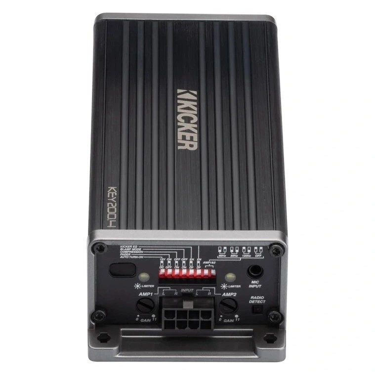 Kicker KEY200.4ISO, 4-kanavainen Plug & Play DSP-vahvistin