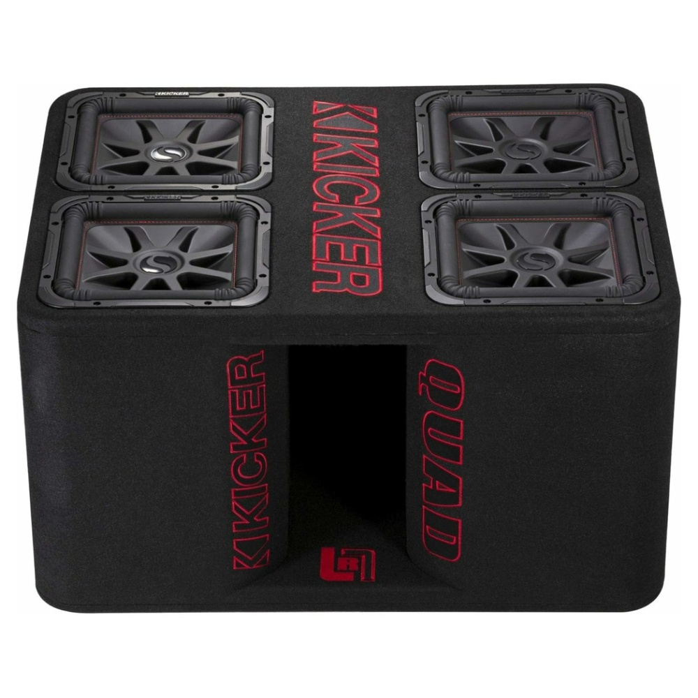 Kicker Solo-Baric QL7R122, 4 x 12 tuumaa subwooferkotelo, 2 x 2 ohmia