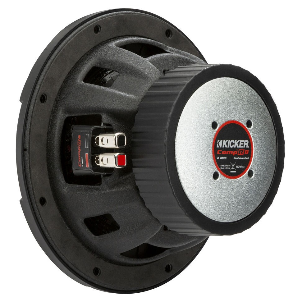 Kicker CompR CWR82, 8 tuumaa bassoelementti, 2 x 2 ohmia