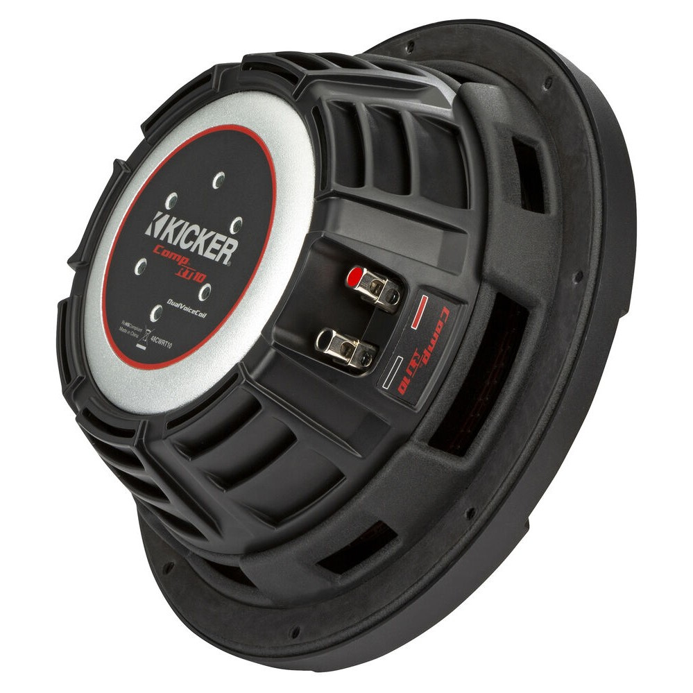 Kicker CompRT CWRT104, 10 tuumaa bassoelementti, 2 x 4 ohmia
