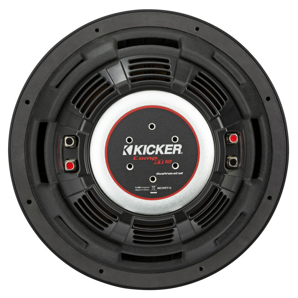 Kicker CompRT CWRT122, 12 tuumaa bassoelementti, 2 x 2 ohmia