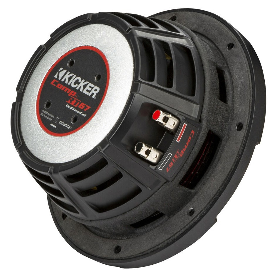 Kicker CompRT CWRT672, 6.75 tuumaa bassoelementti, 2 x 2 ohmia
