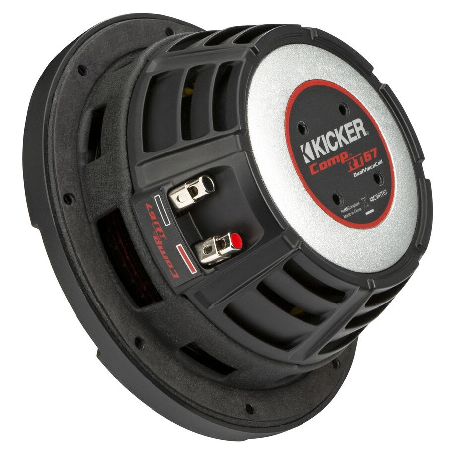 Kicker CompRT CWRT674, 6.75 tuumaa bassoelementti, 2 x 4 ohmia