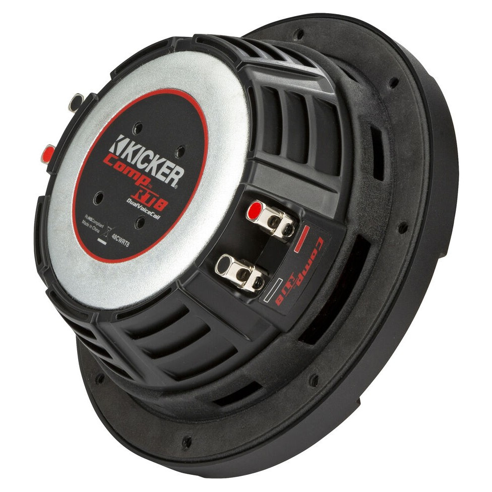 Kicker CompRT CWRT84, 8 tuumaa bassoelementti, 2 x 4 ohmia