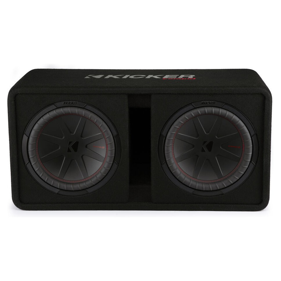 Kicker CompR DCWR122, 2 x 12 tuumaa subwooferkotelo, 2 ohmia