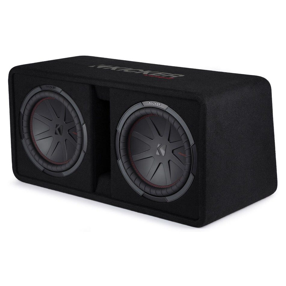 Kicker CompR DCWR122, 2 x 12 tuumaa subwooferkotelo, 2 ohmia