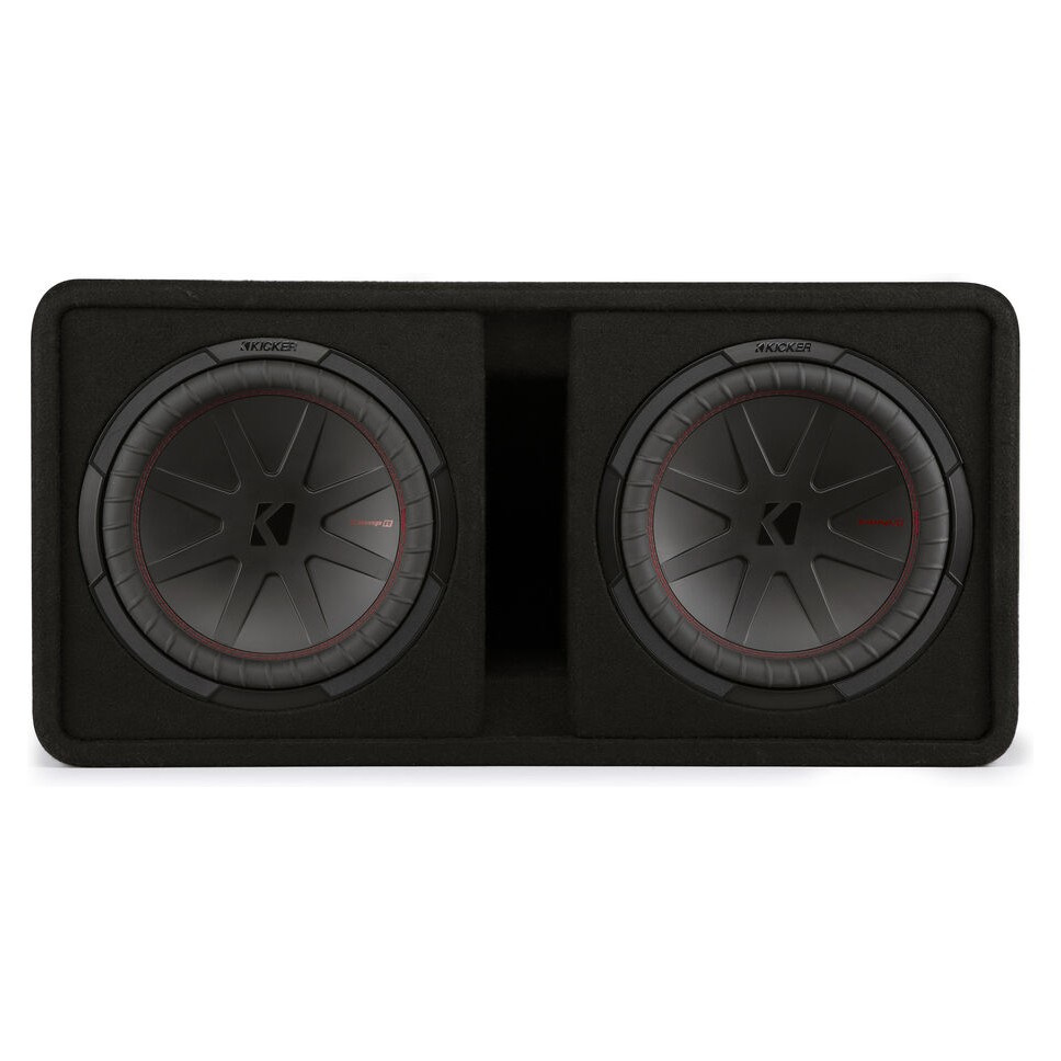 Kicker CompR DCWR122, 2 x 12 tuumaa subwooferkotelo, 2 ohmia