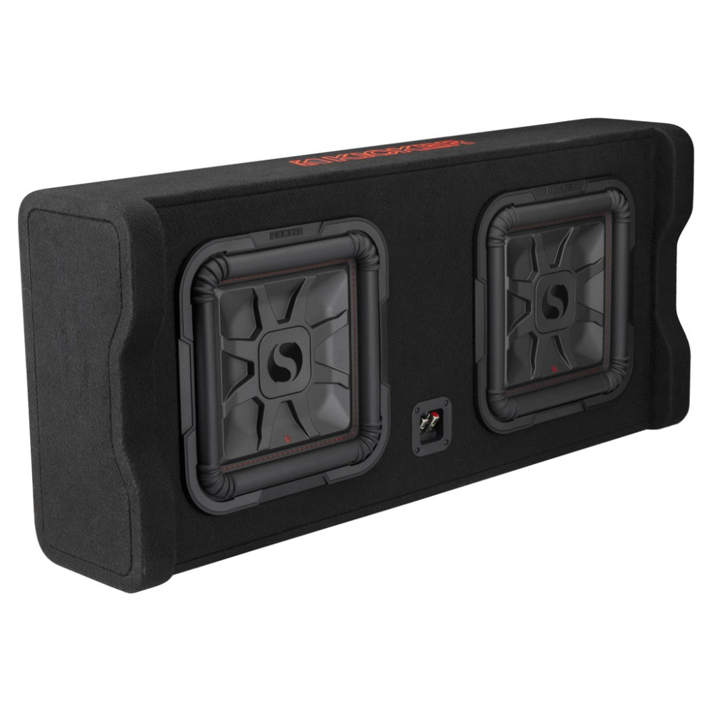 Kicker Solo-Baric DL7TDF122, 2 x 12 tuumaa subwooferkotelo, 2 ohmia