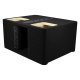 Kicker SoloX DUL7X12, tyhjä, refleksiviritetty 2 × 12 tuuman subwooferkotelo SoloX L7X:lle Kicker SoloX DUL7X12, tyhjä, refleksiviritetty 2 × 12 tuuman subwooferkotelo SoloX L7X:lle