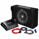 Kicker KickPack KKPDF212, bassopaketti suljetulla alaspäin suunnatulla 12 tuuman subwooferkotelolla, vahvistimella ja kaapelisarjalla Kicker KickPack KKPDF212, bassopaketti suljetulla alaspäin suunnatulla 12 tuuman subwooferkotelolla, vahvistimella ja kaapelisarjalla