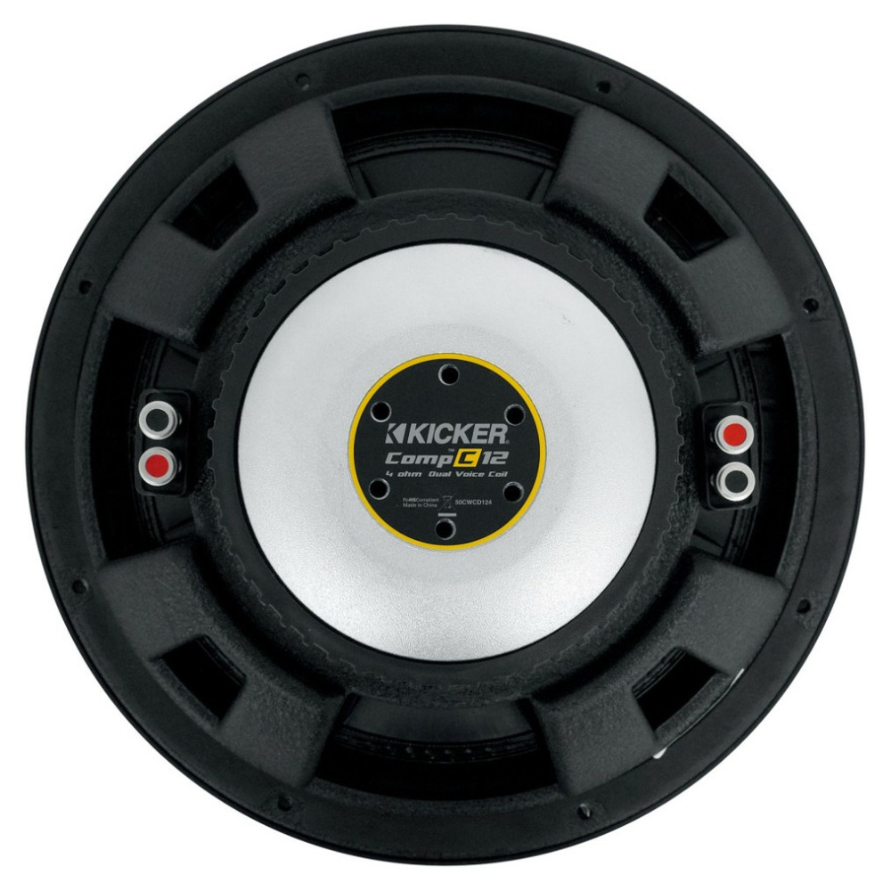 Kicker CompC CWCD124, 12 tuuman subwoofer-elementti, 2x4 ohm